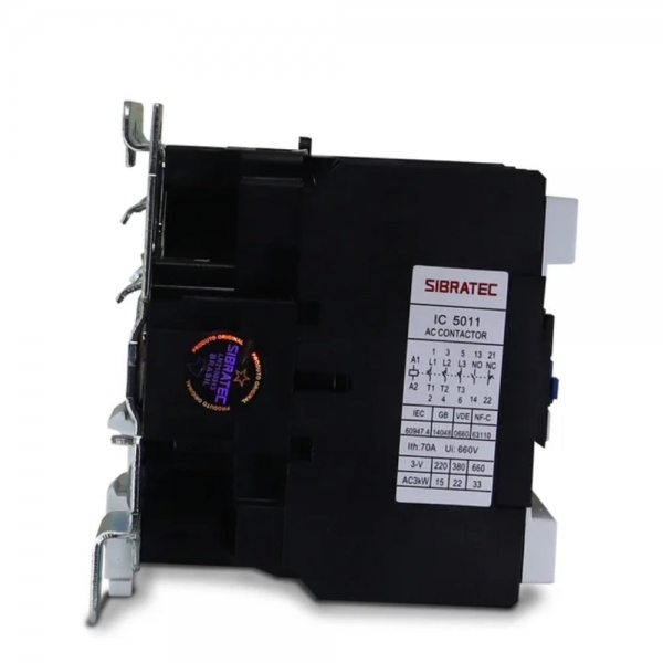 CONTATOR IC 5011 220V 1NA+1NF 50A SIBRATEC