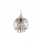 PENDENTE ELISABETH RIGATO TRANSP C CRISTAL 1XE27 TASCHIBRA