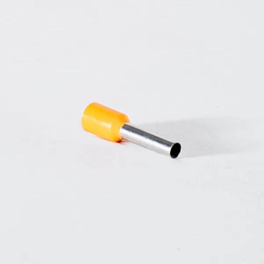TERMINAL TUBULAR 4MM AMARELO