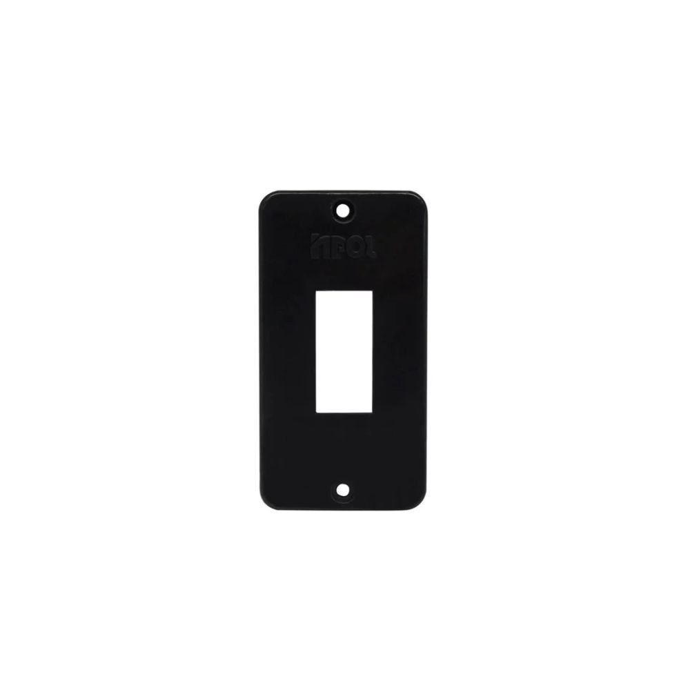 PLACA 1TOM HOR 3/4 PRETO INPOL