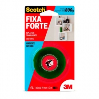 FITA DUPLA FACE FIXA FORTE 19MMX2M 3M