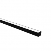 PERFIL LED VERTEX 20 SOBREPOR PRETO FOSCO (BARRA 2 METROS) TASCHIBRA