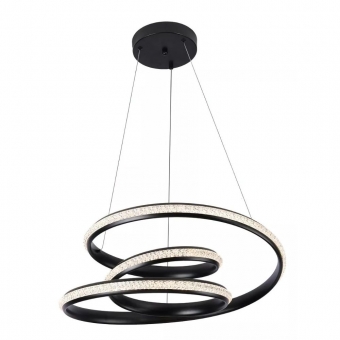 PENDENTE LED KILE CRISTAL PRETO 55W 3000K NORDECOR