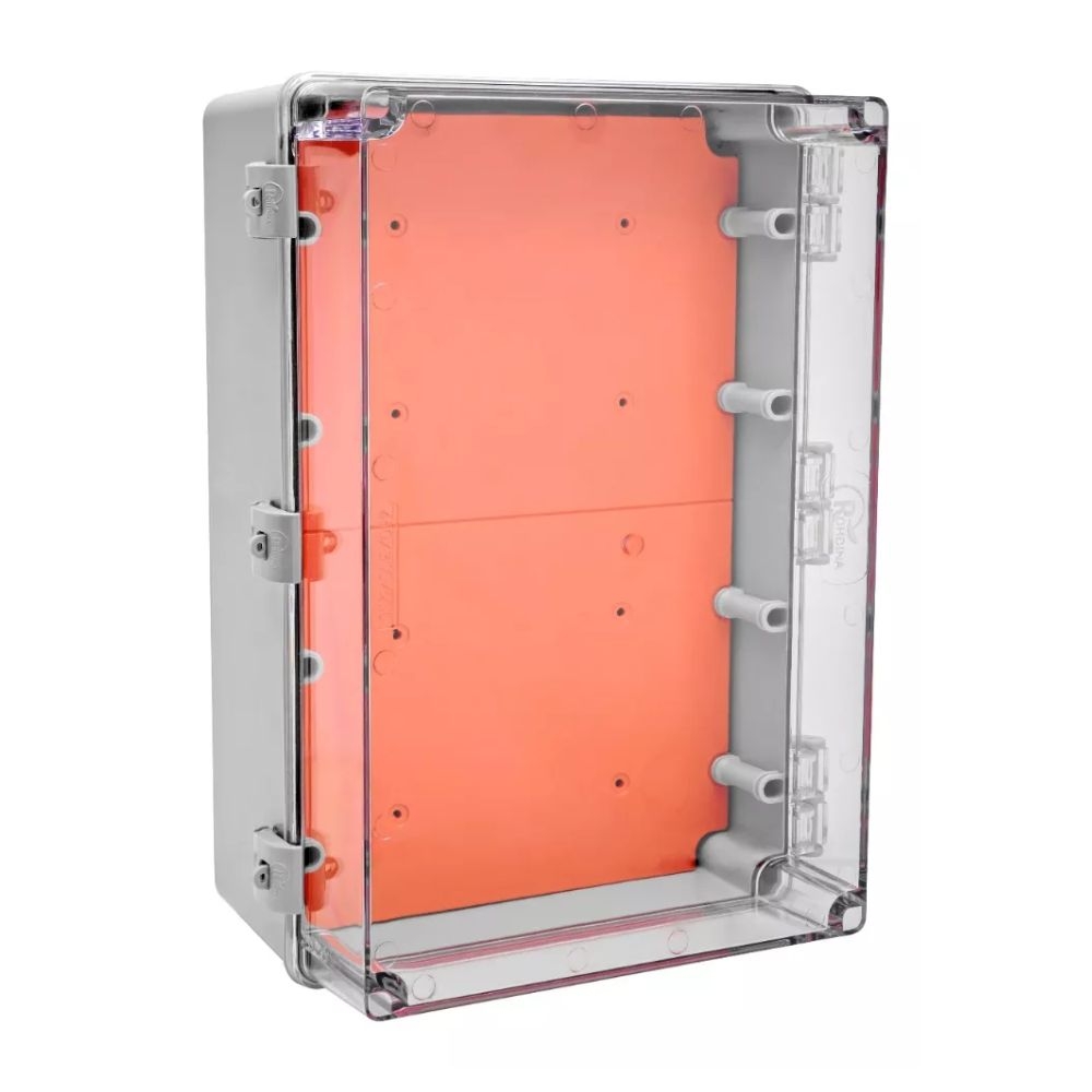 QUADRO COMANDO ROHDBOX 450X300X200MM TRANSP. COMPLETA  IP66 ROHDINA