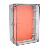 QUADRO COMANDO ROHDBOX 450X300X200MM TRANSP. COMPLETA  IP66 ROHDINA