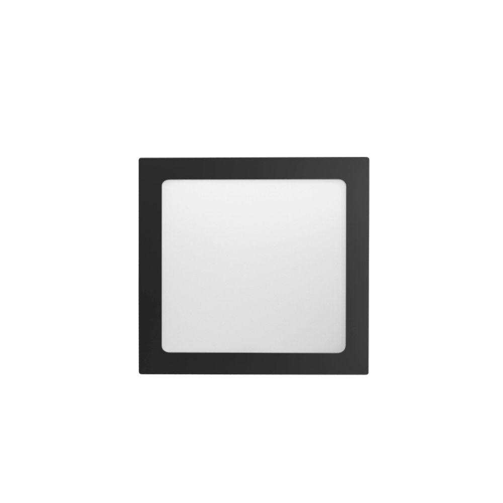 PAINEL LUX 18W QUADRADO EMBUTIR 6500K PRETO TASCHIBRA