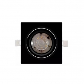 SPOT 3W 6500K QUADRADO PRETO EMBUTIR ALLTOP TASCHIBRA