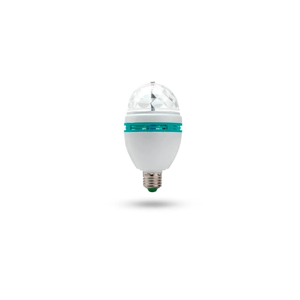 LAMP LED RGB GIRATORIA 3W BIVOLT CADAPT. E27