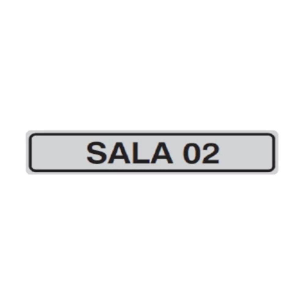 PLACA DE IDENTIFICACAO SALA 02