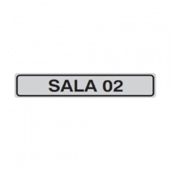 PLACA DE IDENTIFICACAO SALA 02