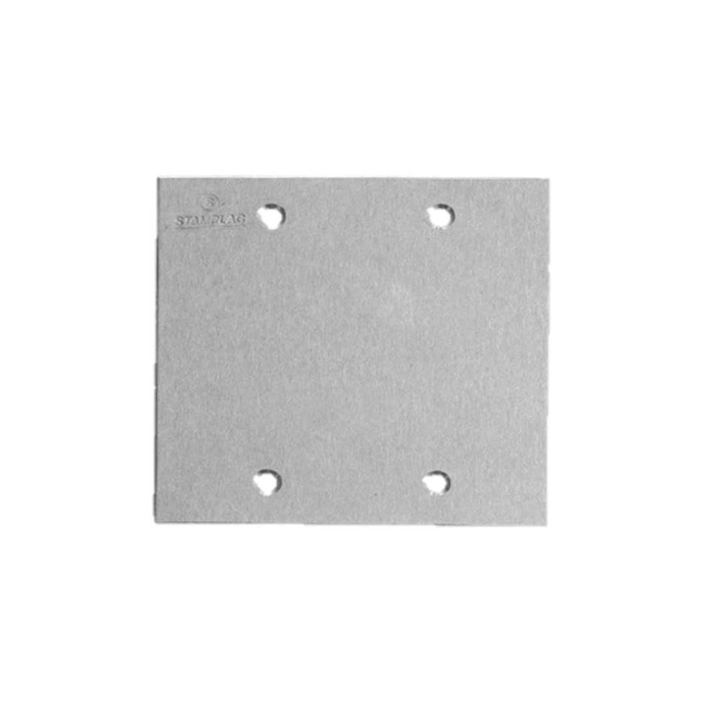 PLACA PISO 4X4 CEGA INOX