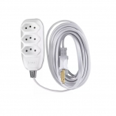EXTENSAO 3P 3 SAIDAS 5M 10A BR ILUMI