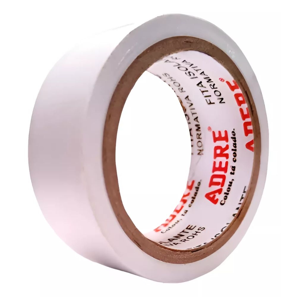 FITA ISOLANTE 18MMX10M BRANCA ADERE