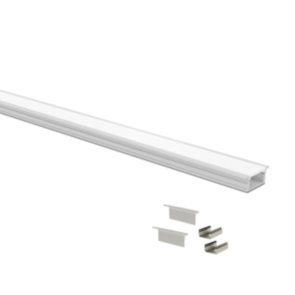 PERFIL LED VERTEX 24 EMBUTIR BRANCO (BARRA 3 METROS)  TASCHIBRA