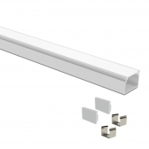 PERFIL LED VERTEX 20 SOBREPOR BRANCO (BARRA 3 METROS) TASCHIBRA