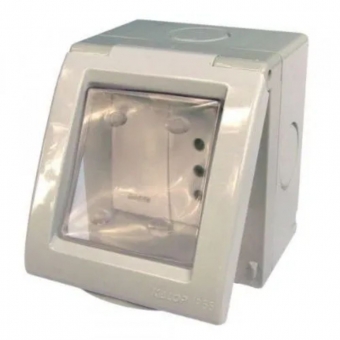 CAIXA SOBREPOR 2 MODULOS IP55 UV C TAMPA E MEMBRANA SIGMA KALOP