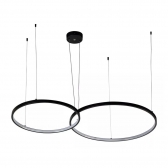 PENDENTE LED DAIRE 2 MOD PRETO 49W 3000K NORDECOR D1409
