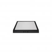 PAINEL LED 24W QUADRADO SOBREPOR 3000K PRETO BLUMENAU
