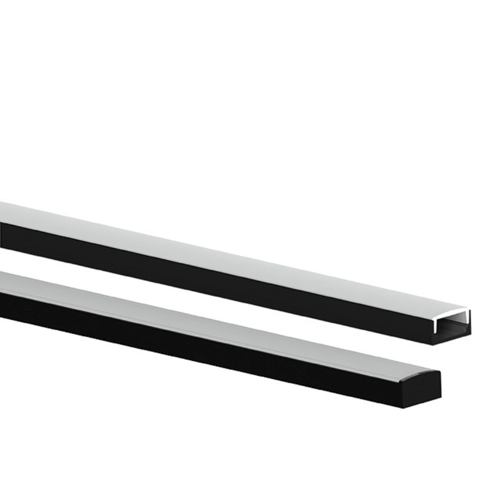 PERFIL LED SOPE 16X9 SOBREPOR PRETO (BARRA 2 METROS) TASCHIBRA