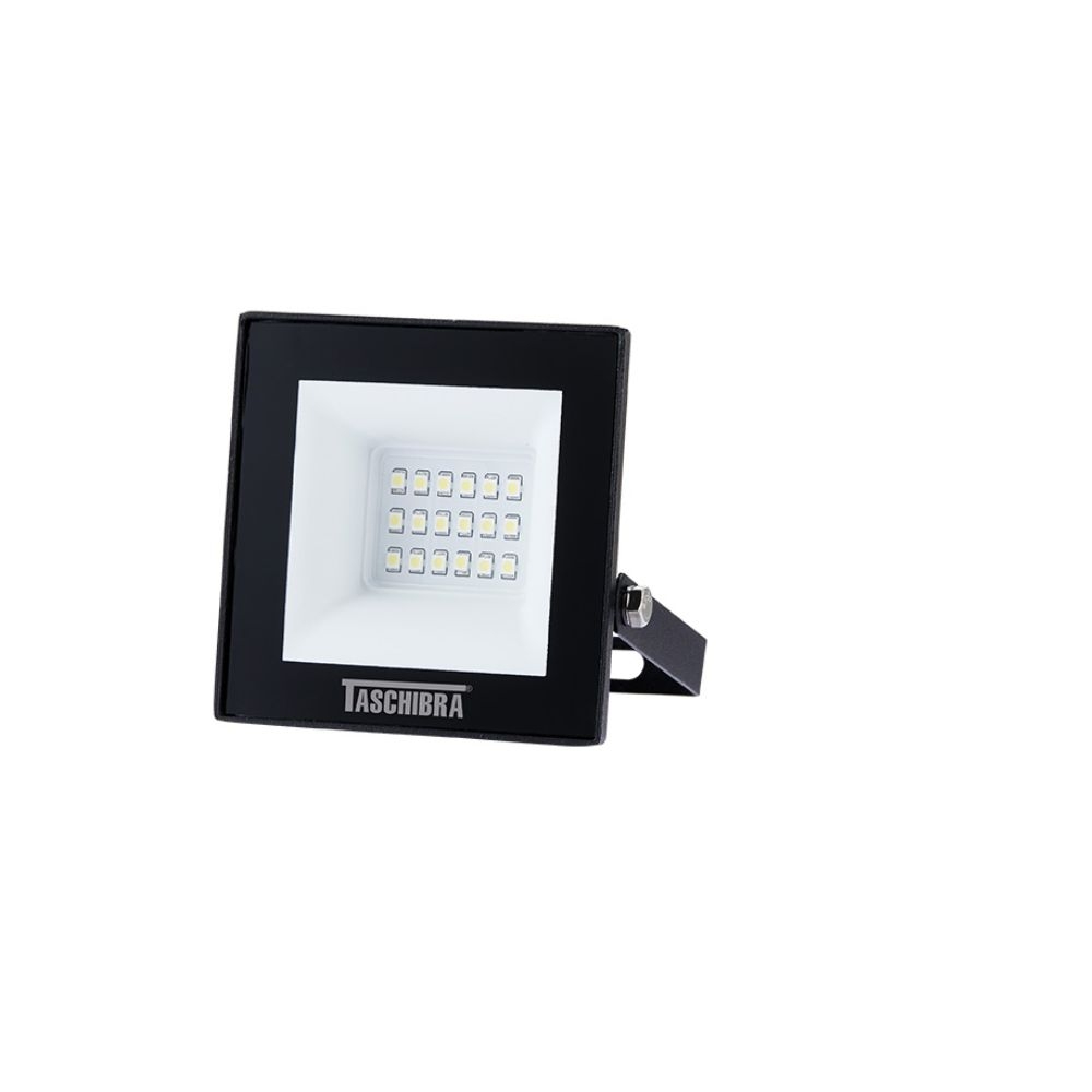 REFLETOR TR LED 20W 3000K PRETO TASCHIBRA