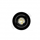 SPOT 3W 3000K REDONDO PRETO EMBUTIR ALLTOP TASCHIBRA