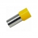 TERMINAL TUBULAR 25MM CURTO AMARELO