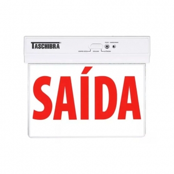 PLACA LED SAIDA SIMPLES VERMELHA TASCHIBRA