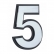 NUMERO 5 ESPELHADO 5CM