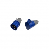 PLUG 2P+T AZULCINZA 220V 16A 6H IP44 SOPRANO