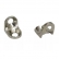CANTONEIRA 2 FUROS ZAMAC ZINCADO 13,5X13,5X11,5MM BLISTER C50 MOVEIS ALBRAS