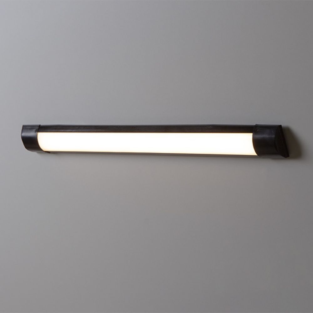 LUMINARIA LINE LED 18W PRETA TASCHIBRA