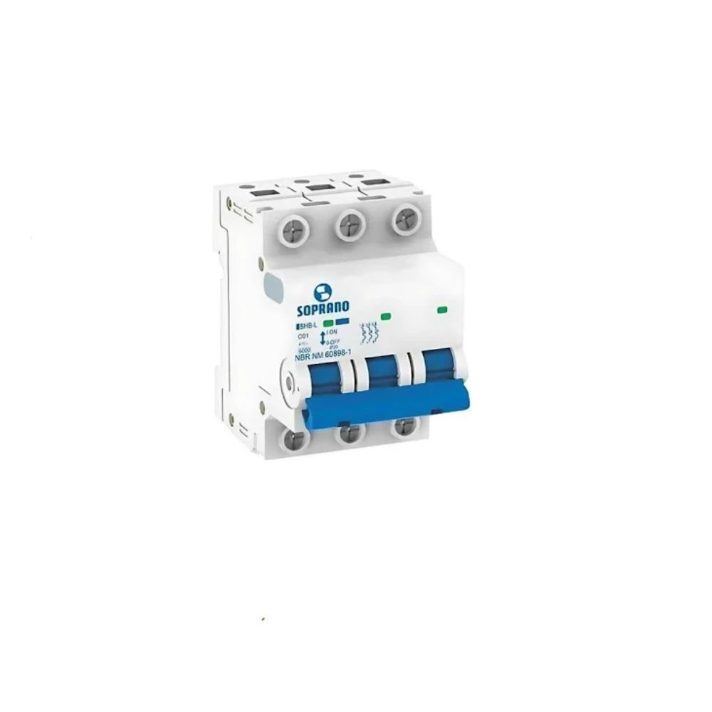 DISJUNTOR C40A 6KA DIN TRIF SOPRANO