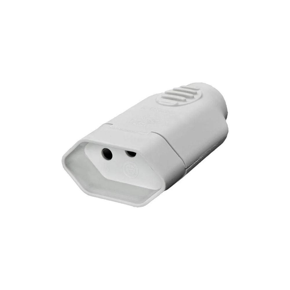 PLUGUE FEMEA 2P 20A BRANCO ILUMI