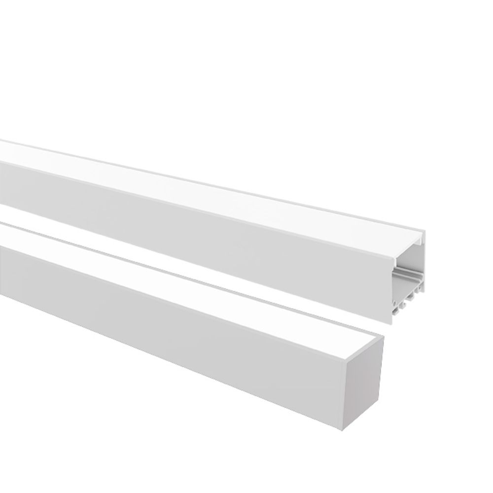 PERFIL LED SPIRE 35X35 SOBREPOR BRANCO (BARRA 3 METROS) TASCHIBRA