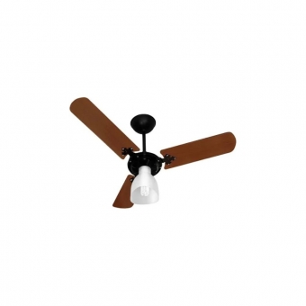 VENT. TETO NEW DELTA LIGHT 3P PRETO MADEIRA VENTIDELTA