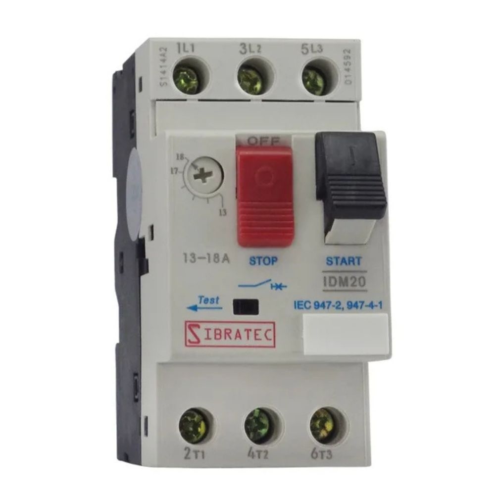 DISJUNTOR MOTOR IDM14 6 A 10A SIBRATEC