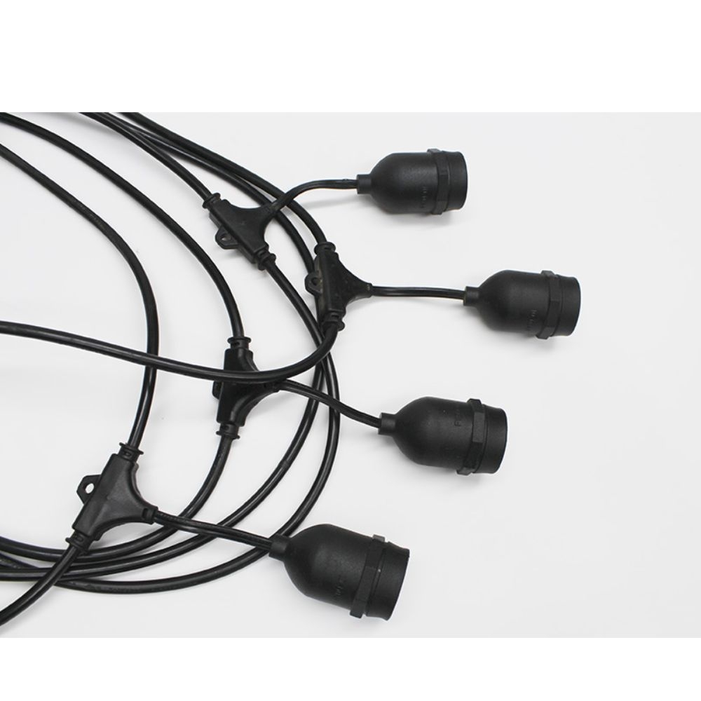 CORDAO CIPRO C 8 SOQUETES E27 C PROLONGADOR TASCHIBRA