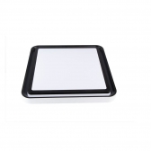 PLAFON LED ZONY QUA. PRETO 36W SELECAO DE COR 50CM NORDECOR