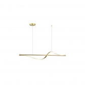 PENDENTE LED COASTER 20W 3000K OURO TASCHIBRA