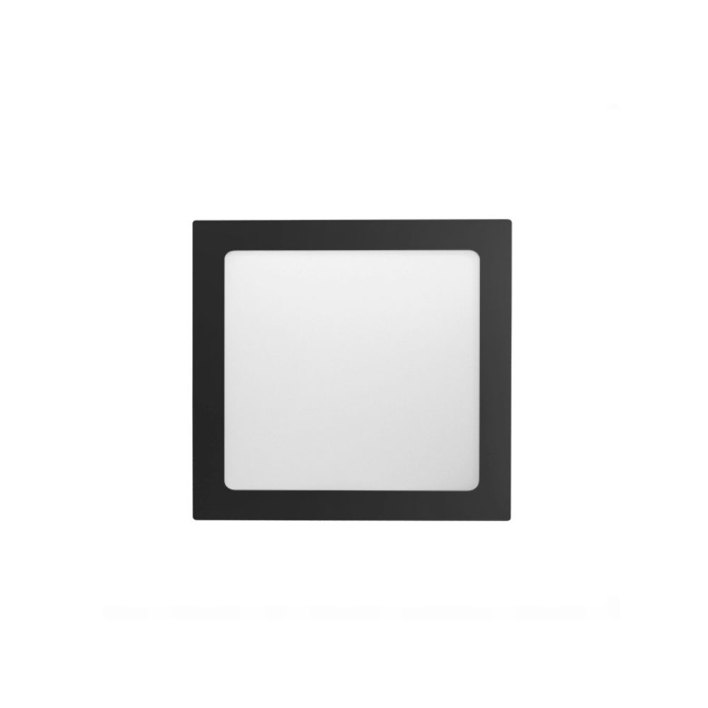 PAINEL LYS 18W 4000K QUADRADO SOBREPOR PRETO TASCHIBRA