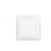 PAINEL LED 18W+6W QUADRADO EMBUTIR DUAL COLOR TASCHIBRA