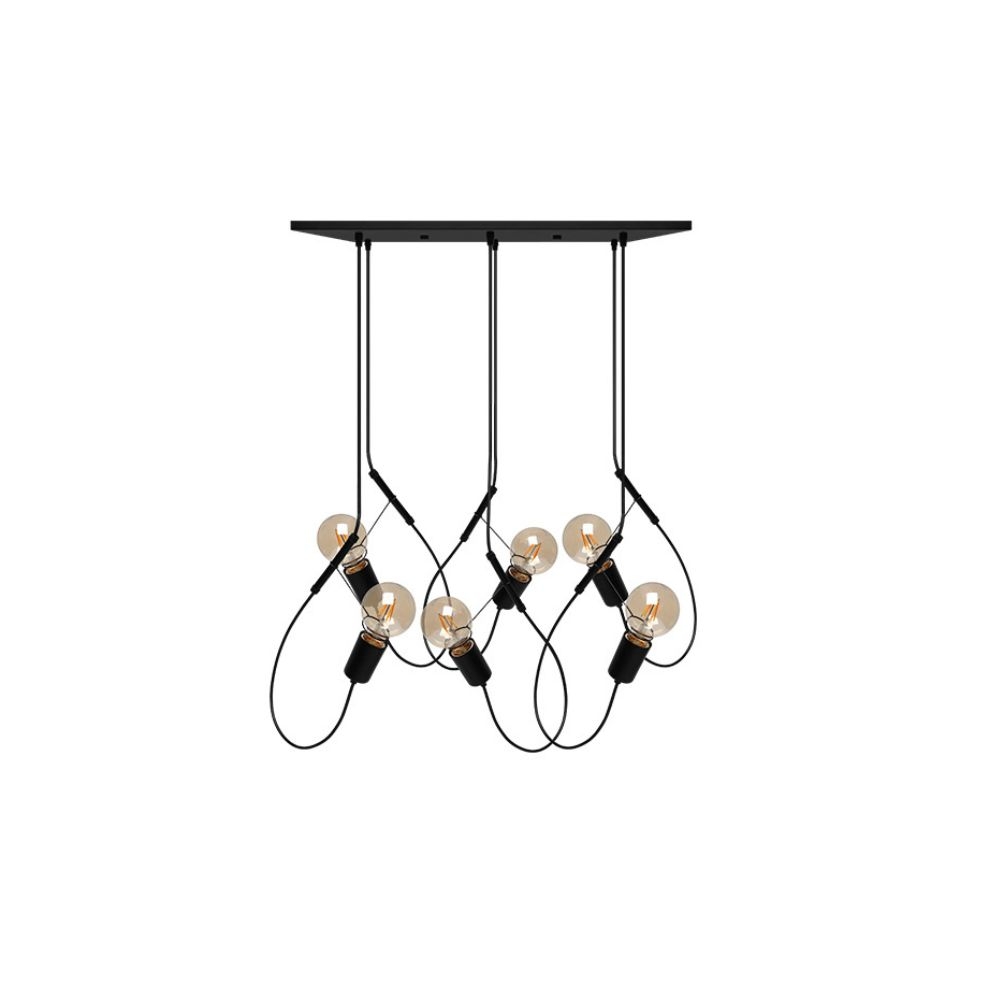PENDENTE BUNGEE 6XE27 TASCHIBRA